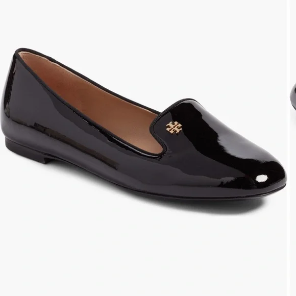 Tory Burch “Samantha” patent leather black loafers shoes flats - Picture 3 of 12